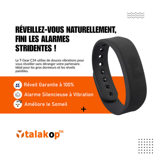 Bracelet Réveil Silencieux - T-Gear C34®