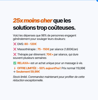 Relaxa+ - Masseur Humanoïde Sans Fil